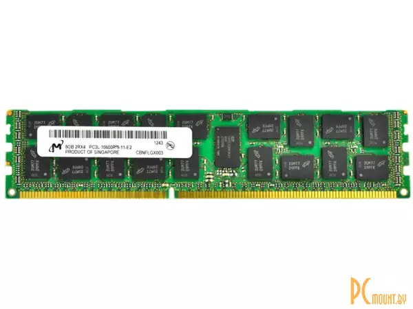 (б/у) DDR3, 8GB, PC10600R (1333MHz), Micron ECC REG