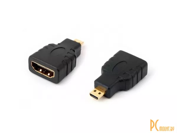 Переходник micro HDMI M to HDMI F, Smartbuy A-116, Черный