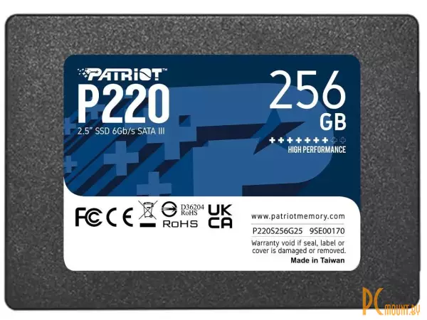 SSD 256GB Patriot P220S256G25 25" SATA-III