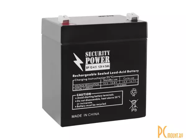 Источник бесперебойного питания UPS Аккумулятор  Security Power SP 12-4,5 12V/4.5Ah